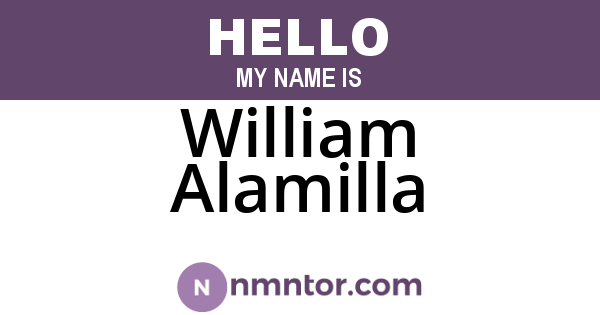 William Alamilla