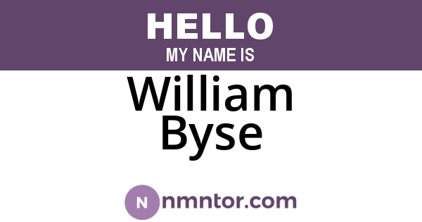 William Byse