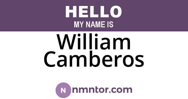 William Camberos