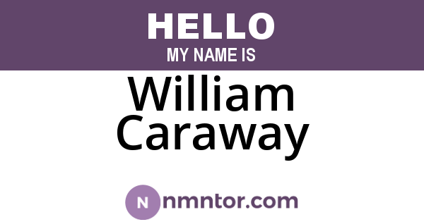 William Caraway