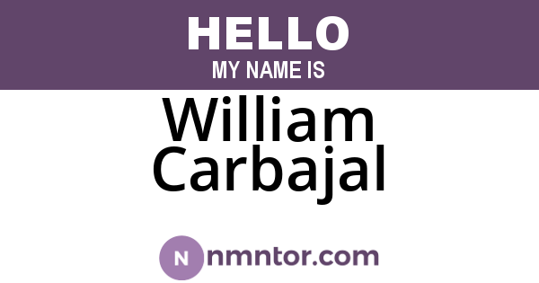 William Carbajal