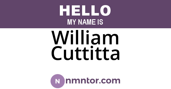 William Cuttitta