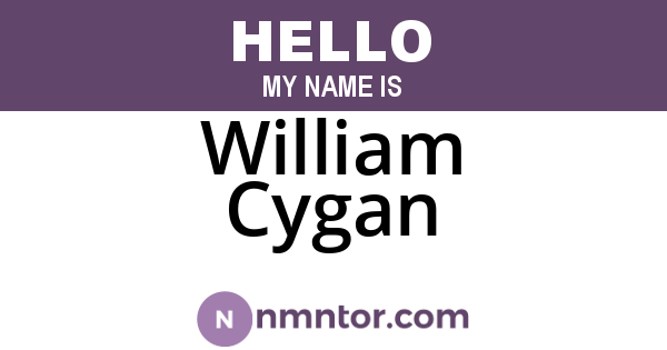 William Cygan