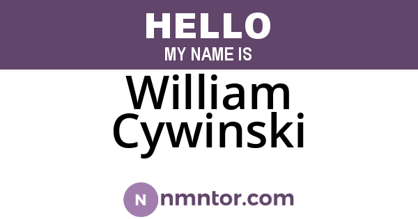 William Cywinski