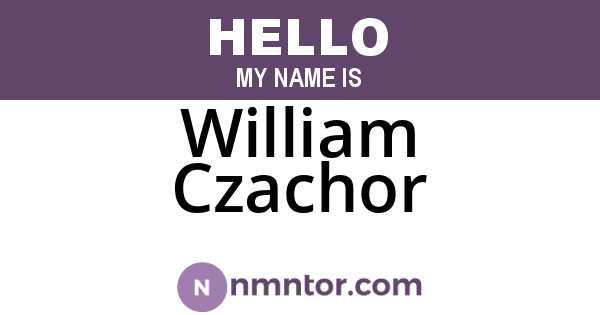 William Czachor