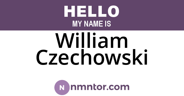 William Czechowski