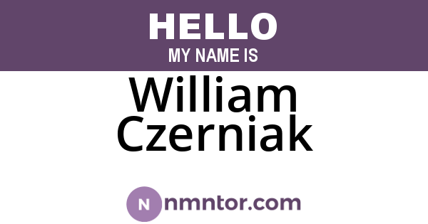 William Czerniak