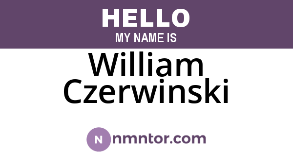 William Czerwinski