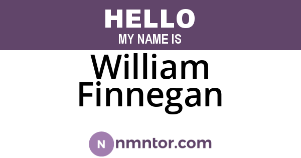 William Finnegan