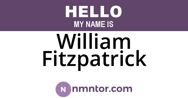 William Fitzpatrick