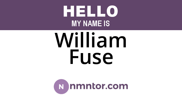 William Fuse