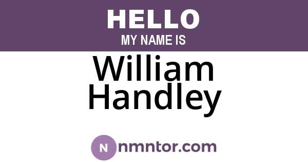 William Handley