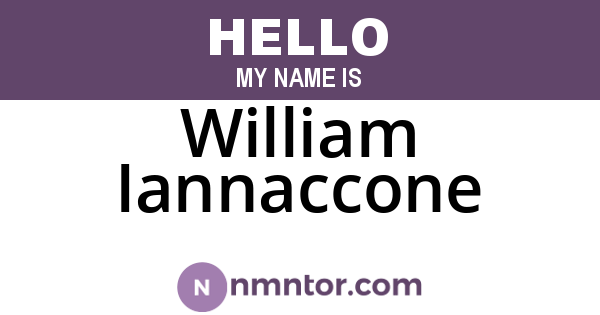 William Iannaccone