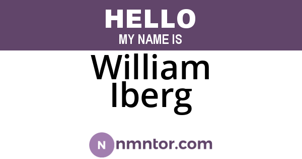 William Iberg