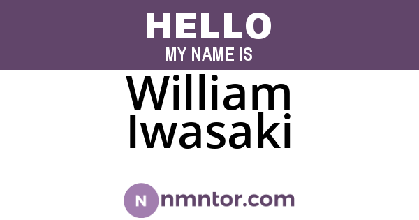 William Iwasaki