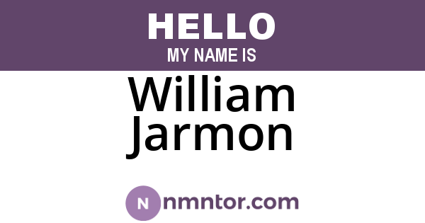 William Jarmon