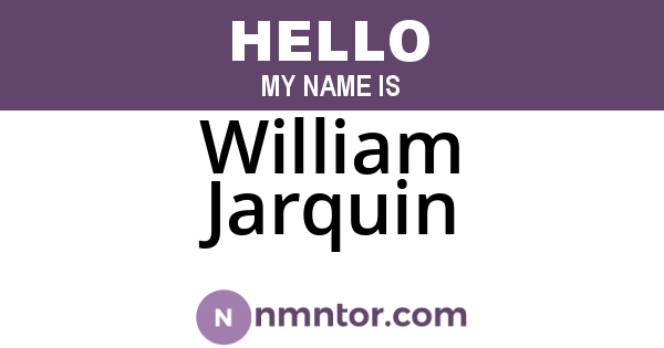 William Jarquin