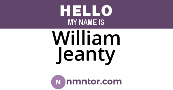 William Jeanty