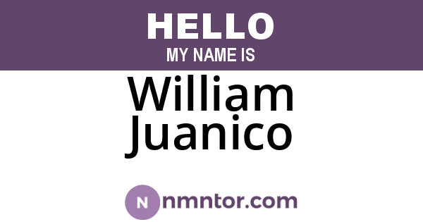 William Juanico