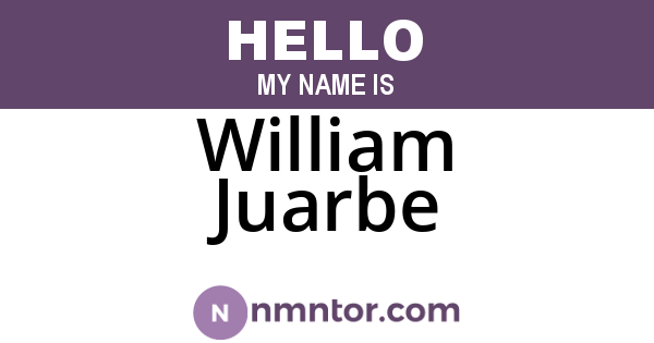 William Juarbe