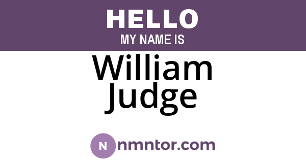 William Judge