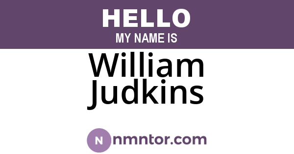 William Judkins