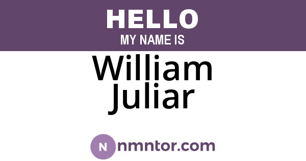 William Juliar
