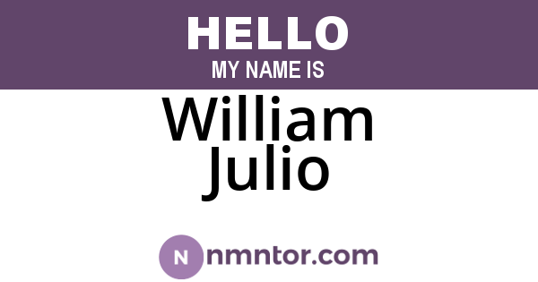 William Julio