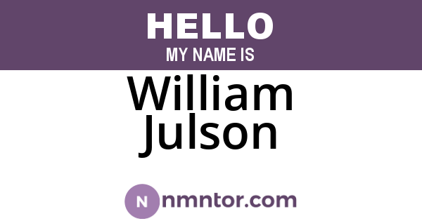 William Julson