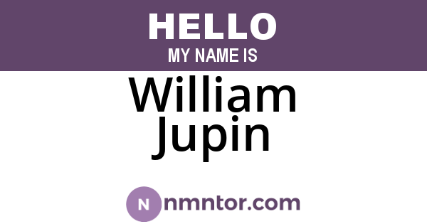 William Jupin