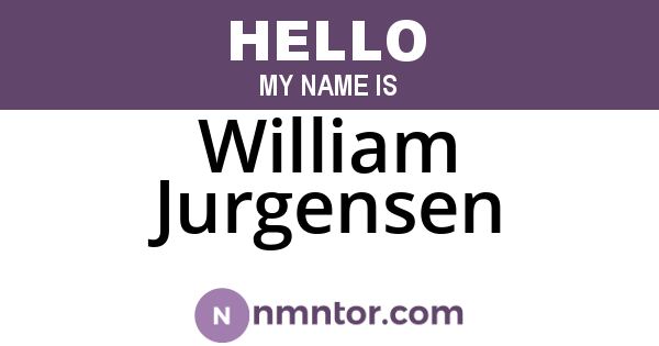 William Jurgensen