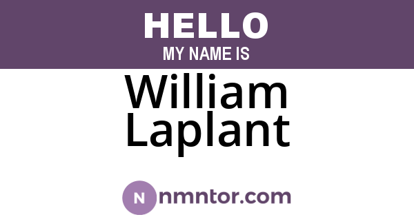 William Laplant