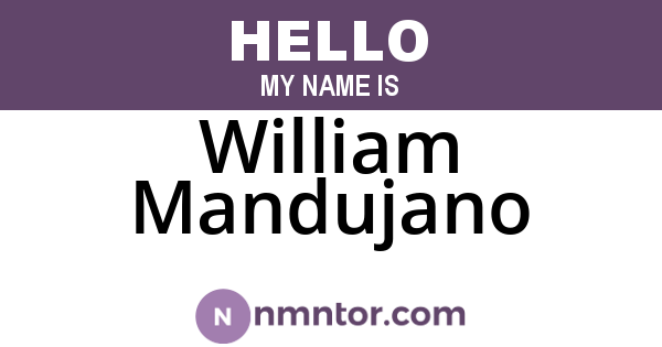 William Mandujano