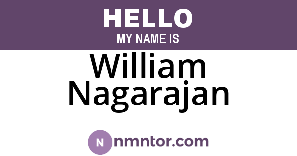 William Nagarajan