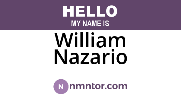 William Nazario