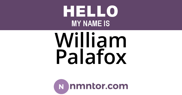 William Palafox