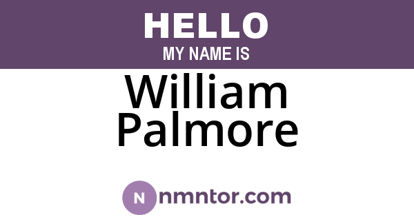 William Palmore