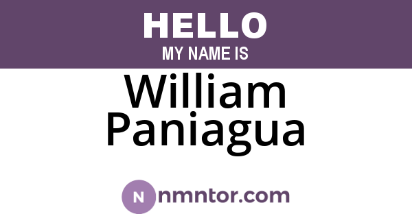 William Paniagua