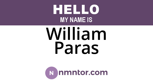 William Paras