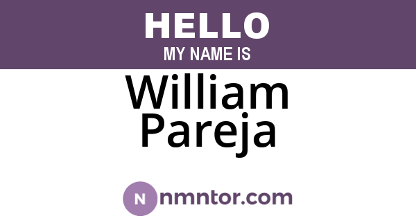 William Pareja