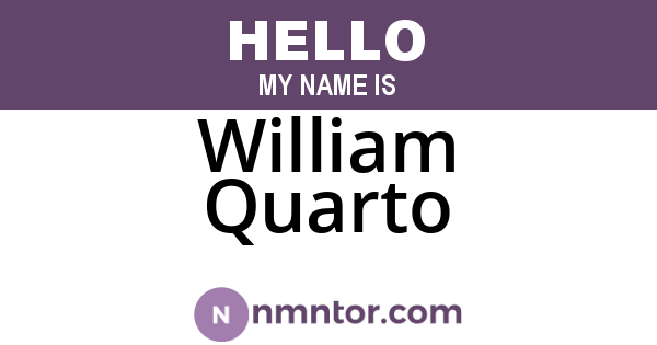 William Quarto