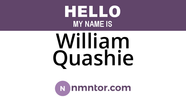 William Quashie