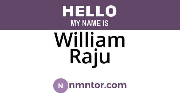 William Raju