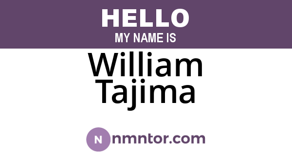 William Tajima