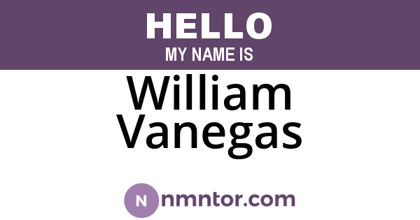 William Vanegas