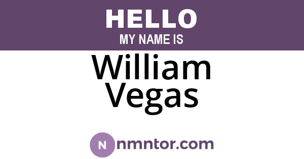 William Vegas