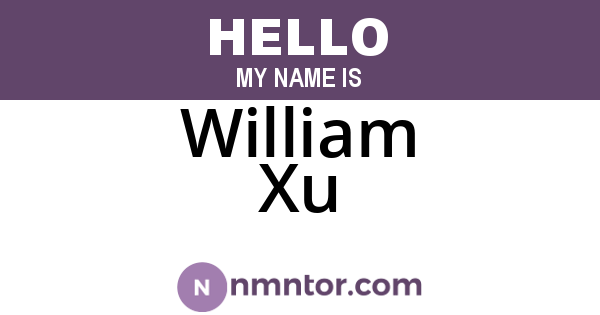 William Xu