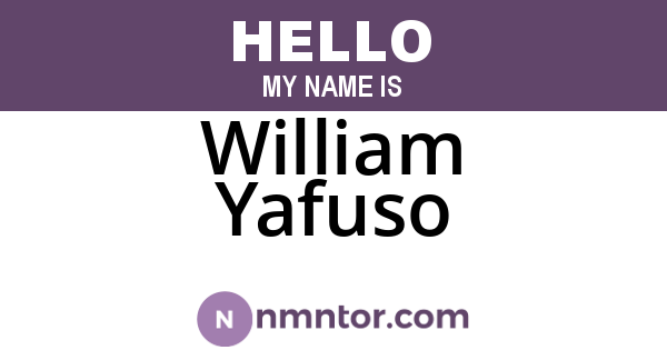 William Yafuso