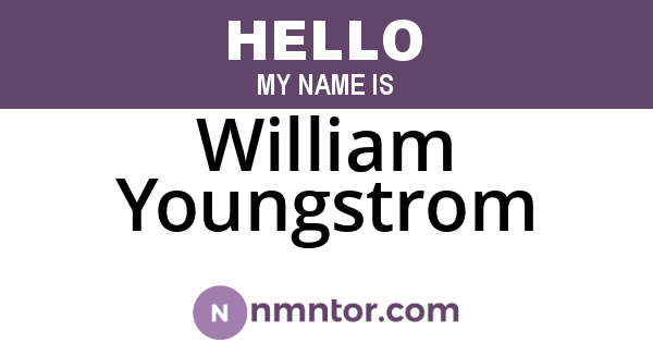 William Youngstrom