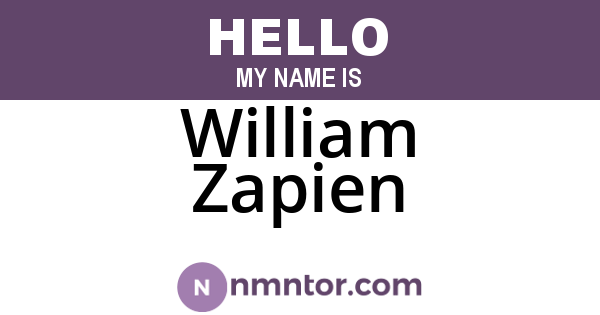 William Zapien